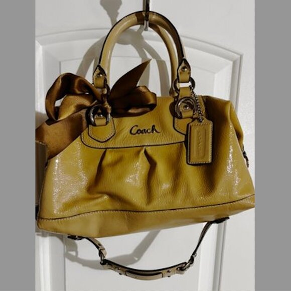 Vintage Coach Patent Leather Satchel Handbag - Picture 1 of 5